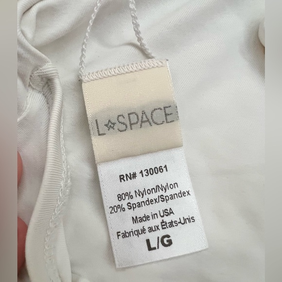 L *Space Jaime Bikini Top White Size Large - Picture 4 of 6
